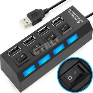 HUB 2.0 MULTI USB 4 PORTAS (ALTA VELOCIDADE)