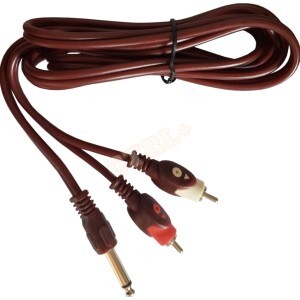 CABO 1 P10 MONO / 2 RCA (SILICONE) 1.8M
