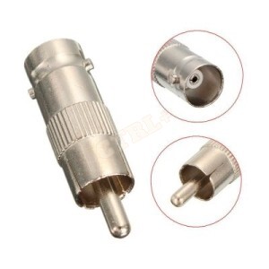 CONECTOR RCA MACHO / BNC FÊMEA
