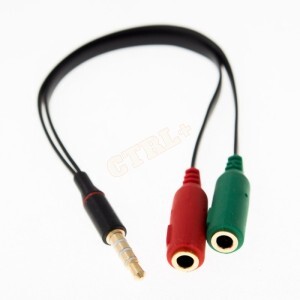 CABO ADP. 1 P3 MACHO / 2 P2 FÊMEA (FONE / MICROFONE)