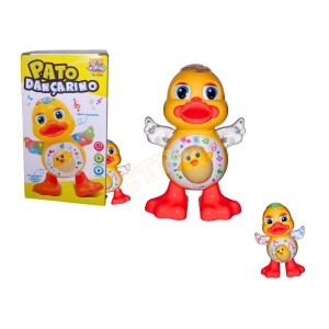 PATO DANÇARINO C/ LED E MÚSICA