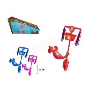 PATINETE INFANTIL 3 RODAS C/ LED E MÚSICA