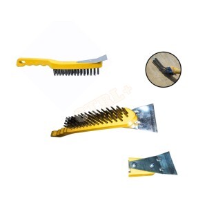 ESCOVA DE AÇO COM RASPADOR