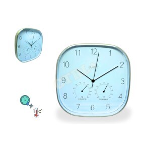 RELÓGIO DE PAREDE MULTIFUNCIONAL COM TERMÔMETRO E HIGRÔMETRO