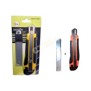 KIT DE ESTILETE EMBORRACHADO C/ JOGO DE LÂMINAS