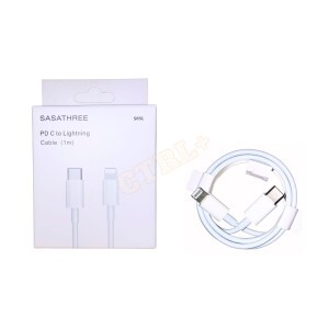 CABO USB TIPO C / IPHONE 1 METRO (LIGHTNING) 