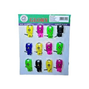 CADEADO 20MM C/ 12 UN. (CAPA COMPLETA COLORIDA)