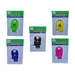 CADEADO 25MM (CAPA COMPLETA COLORIDA) CARTELA